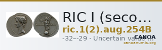 RIC I (second edition) Augustus 254B — CANOA
