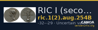 RIC I (second edition) Augustus 254B — CANOA