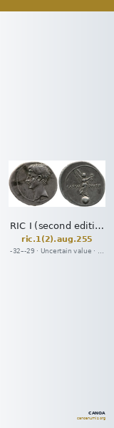 RIC I (second edition) Augustus 255 — CANOA