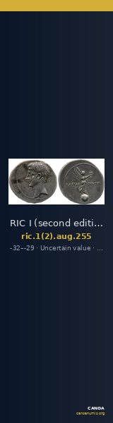 RIC I (second edition) Augustus 255 — CANOA