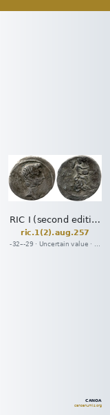RIC I (second edition) Augustus 257 — CANOA