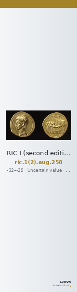 RIC I (second edition) Augustus 258 — CANOA