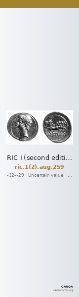 RIC I (second edition) Augustus 259 — CANOA