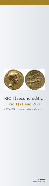 RIC I (second edition) Augustus 260 — CANOA