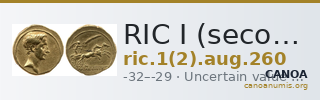 RIC I (second edition) Augustus 260 — CANOA