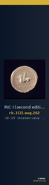 RIC I (second edition) Augustus 262 — CANOA