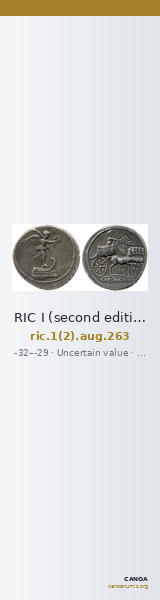 RIC I (second edition) Augustus 263 — CANOA