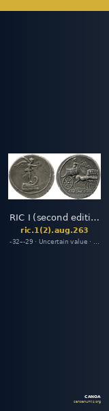 RIC I (second edition) Augustus 263 — CANOA