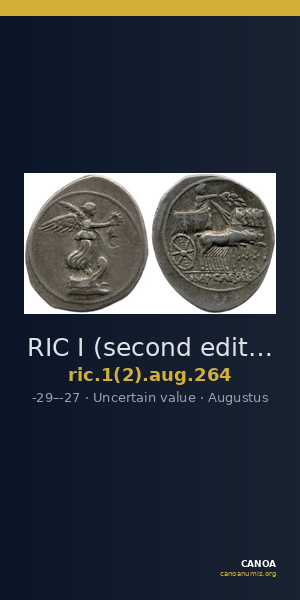 RIC I (second edition) Augustus 264 — CANOA