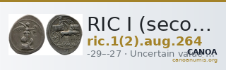 RIC I (second edition) Augustus 264 — CANOA