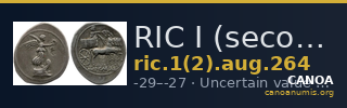 RIC I (second edition) Augustus 264 — CANOA