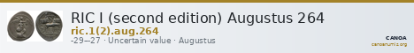 RIC I (second edition) Augustus 264 — CANOA