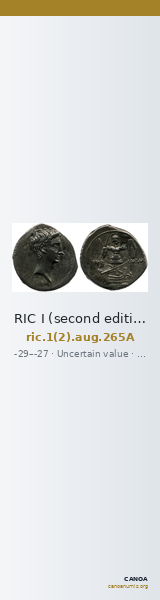 RIC I (second edition) Augustus 265A — CANOA