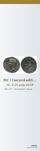 RIC I (second edition) Augustus 265B — CANOA