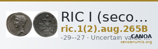 RIC I (second edition) Augustus 265B — CANOA