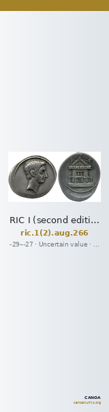 RIC I (second edition) Augustus 266 — CANOA