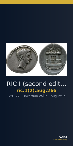 RIC I (second edition) Augustus 266 — CANOA