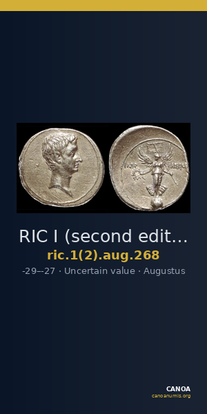 RIC I (second edition) Augustus 268 — CANOA