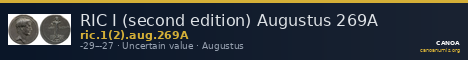 RIC I (second edition) Augustus 269A — CANOA