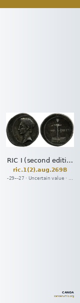 RIC I (second edition) Augustus 269B — CANOA