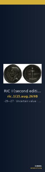 RIC I (second edition) Augustus 269B — CANOA