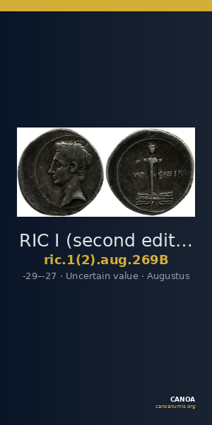 RIC I (second edition) Augustus 269B — CANOA