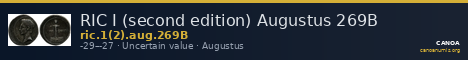 RIC I (second edition) Augustus 269B — CANOA