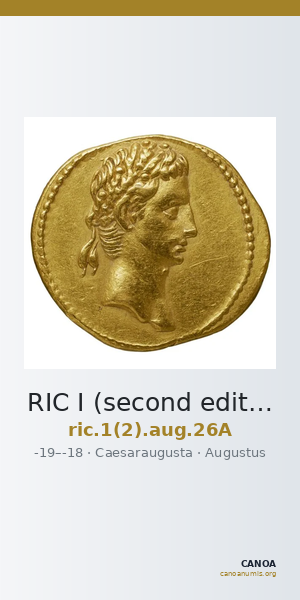 RIC I (second edition) Augustus 26A — CANOA
