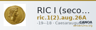 RIC I (second edition) Augustus 26A — CANOA