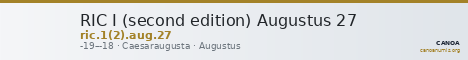 RIC I (second edition) Augustus 27 — CANOA
