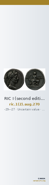 RIC I (second edition) Augustus 270 — CANOA