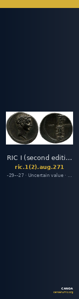 RIC I (second edition) Augustus 271 — CANOA