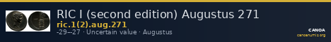 RIC I (second edition) Augustus 271 — CANOA
