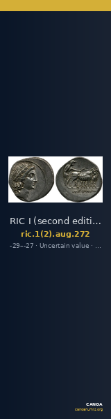 RIC I (second edition) Augustus 272 — CANOA