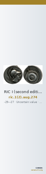RIC I (second edition) Augustus 274 — CANOA