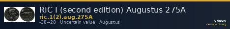 RIC I (second edition) Augustus 275A — CANOA
