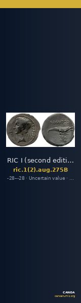 RIC I (second edition) Augustus 275B — CANOA