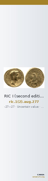 RIC I (second edition) Augustus 277 — CANOA