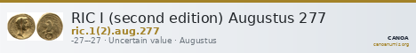 RIC I (second edition) Augustus 277 — CANOA