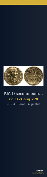 RIC I (second edition) Augustus 278 — CANOA