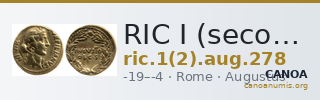 RIC I (second edition) Augustus 278 — CANOA