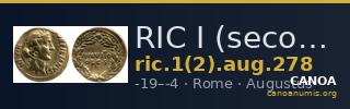 RIC I (second edition) Augustus 278 — CANOA