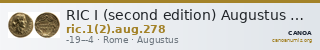 RIC I (second edition) Augustus 278 — CANOA
