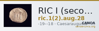 RIC I (second edition) Augustus 28 — CANOA