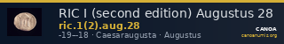 RIC I (second edition) Augustus 28 — CANOA