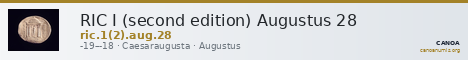 RIC I (second edition) Augustus 28 — CANOA