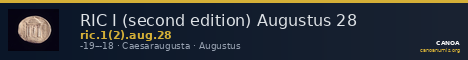 RIC I (second edition) Augustus 28 — CANOA