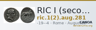 RIC I (second edition) Augustus 281 — CANOA