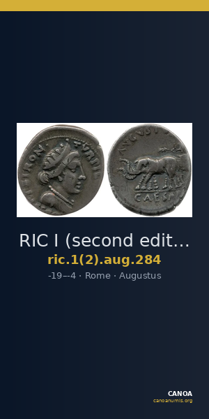 RIC I (second edition) Augustus 284 — CANOA