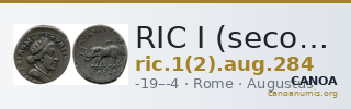 RIC I (second edition) Augustus 284 — CANOA